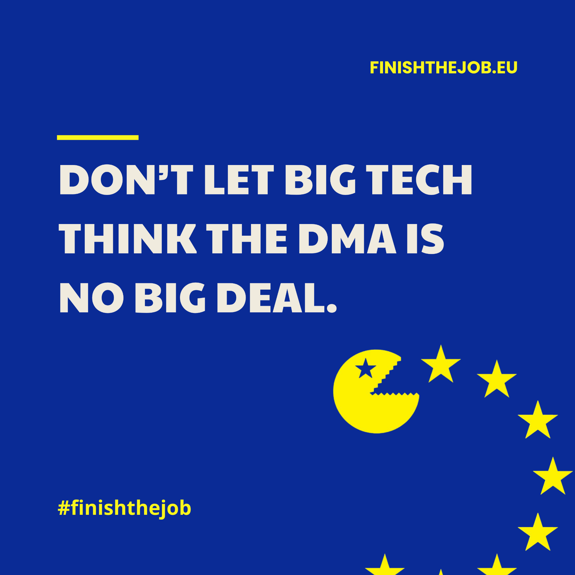 Social visual — Don't let Big Tech think